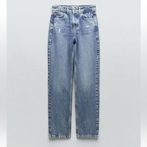 Zara mid rise straight leg jeans
